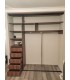 Встроенный шкаф с интересным дизайном (Лакобель)